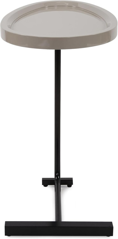 Tobin Gray Lacquered Drink Table - Stylish Accent for Any Space gallery
