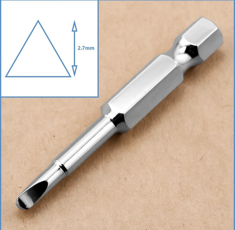 6PCS Triangle Head Security Screwdriver Tool Triangular for Bit Toys 1/4" 50mm U gallery