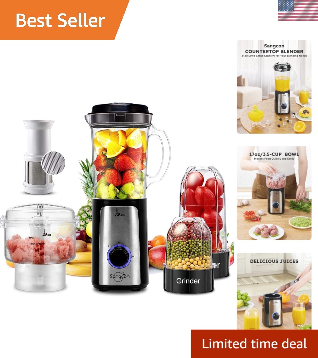 Multi-Functional Electric Food Chopper & Blender - Ideal for Smoothies & Sauces gallery