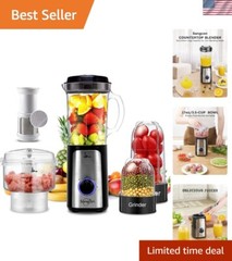 Multi-Functional Electric Food Chopper & Blender – Ideal for Smoothies & Sauces