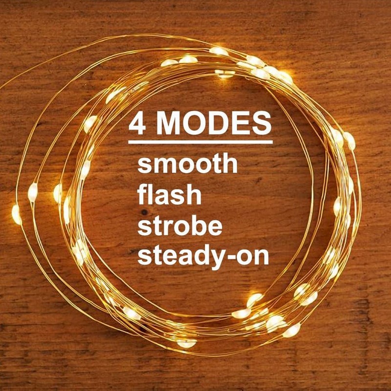 3 Pack Rechargeable String Fairy Lights 10ft 30 LED 4 Modes Copper Wire Chris gallery