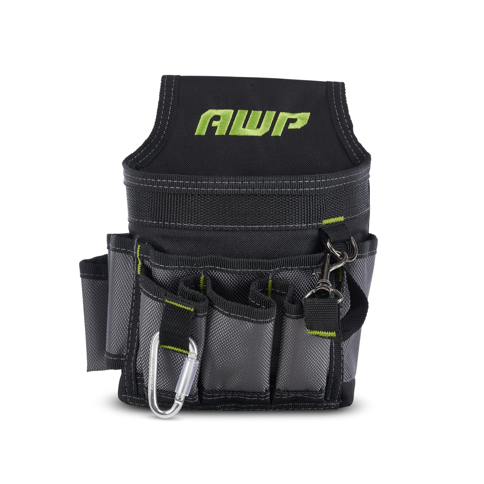AWP Ballistic Nylon Mini Tool Pouch Multi-Pocket 9 Pockets, Black and Gray gallery