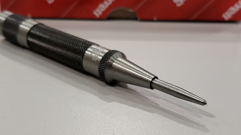 STARRETT 5" AUTOMATIC CENTER PUNCH # 18A - NEW gallery