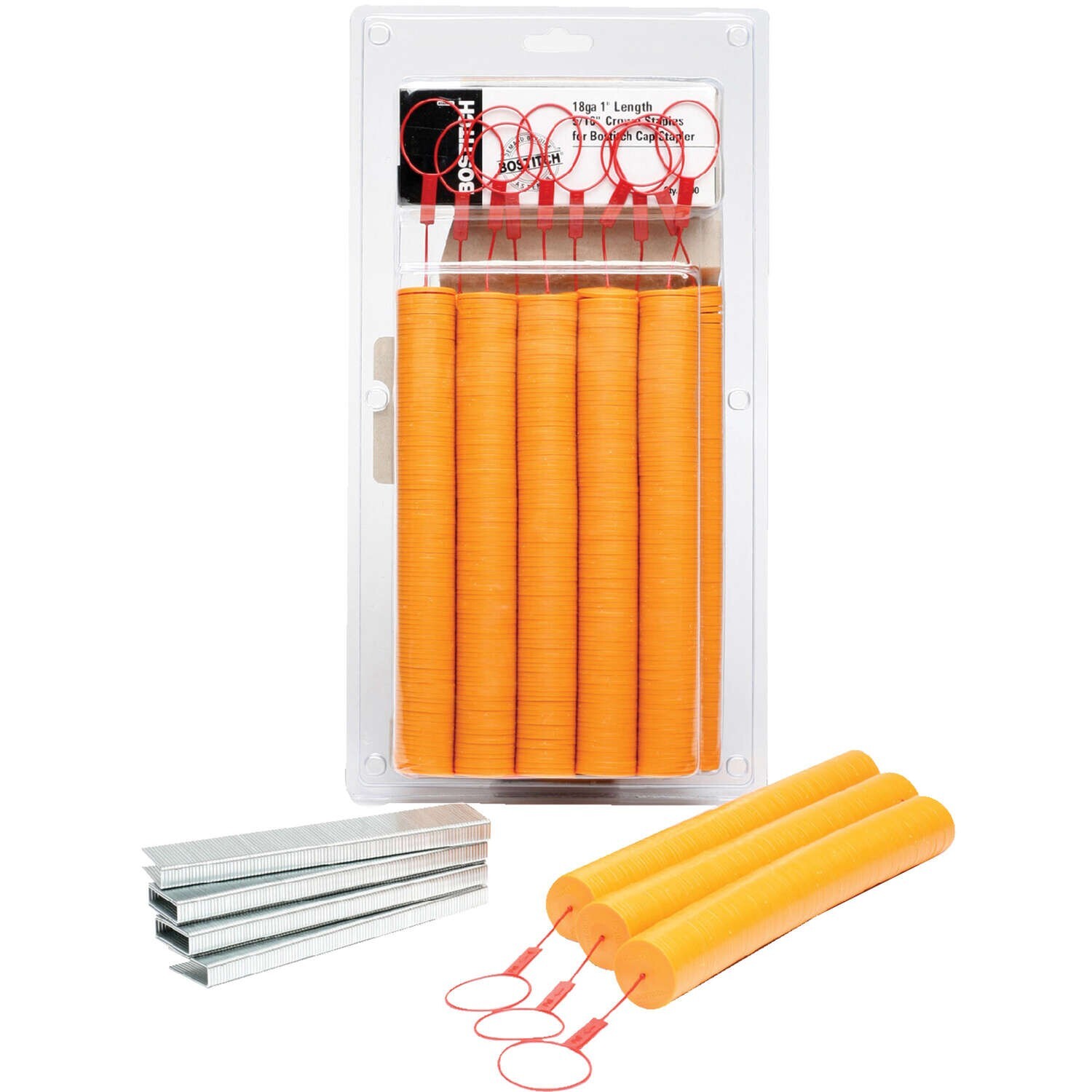 Bostitch CAPPAK-1M Cap Pack SB-Caps with 18ga 5/16” x 1” Staples 1M gallery