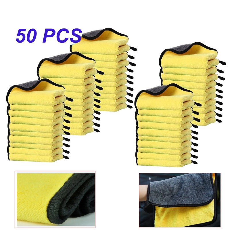 Deluxe Microfiber Car Wash & Drying clean Towel - Premium Auto Detailing Cloth gallery