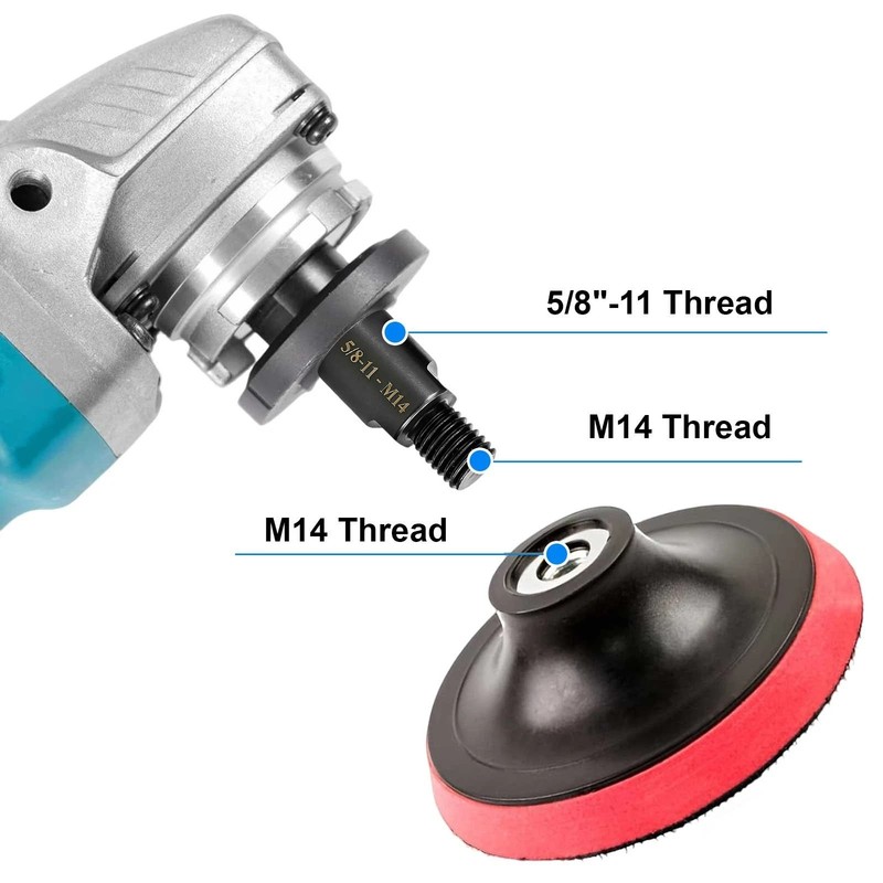 4Pcs Angle Grinder Converter Adapter 5/8inch-11 Female to M10/M14 Male Adapte gallery