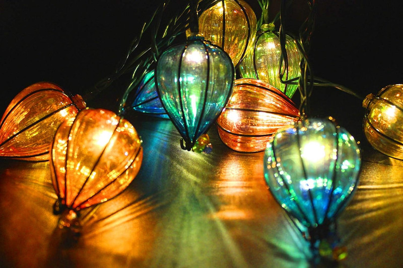 11FT Multicolor String Lights 10 Bulbs Waterproof Connectable Indoor Outdoor gallery