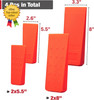 4 Pack Tree Felling Wedges with Spikes 5.5 and 8 Inch Splitting Wedge Kit Bag gallery