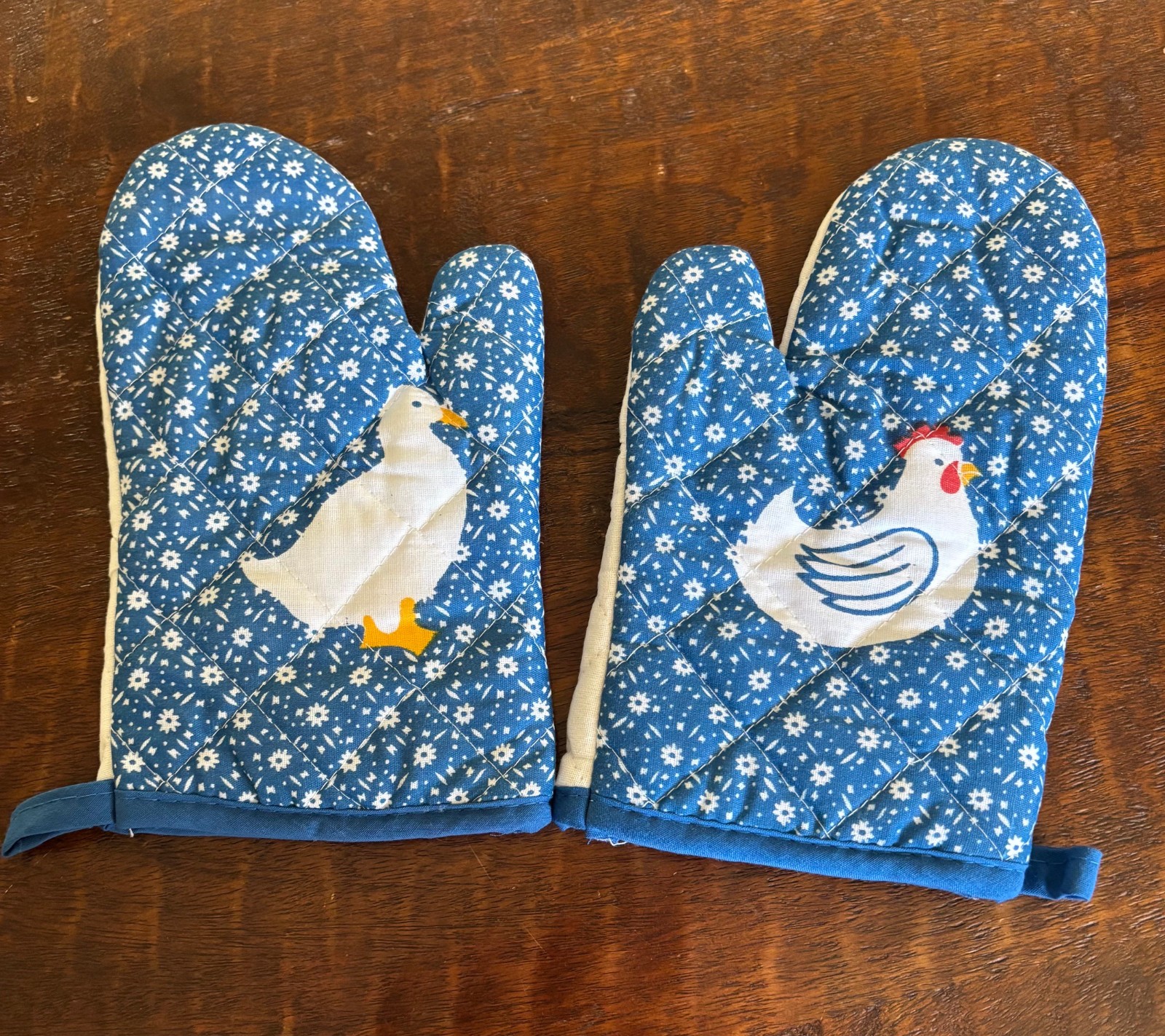 Vintage Country Kitchen Cottage Farm House goose chicken oven mitt pot holder gallery
