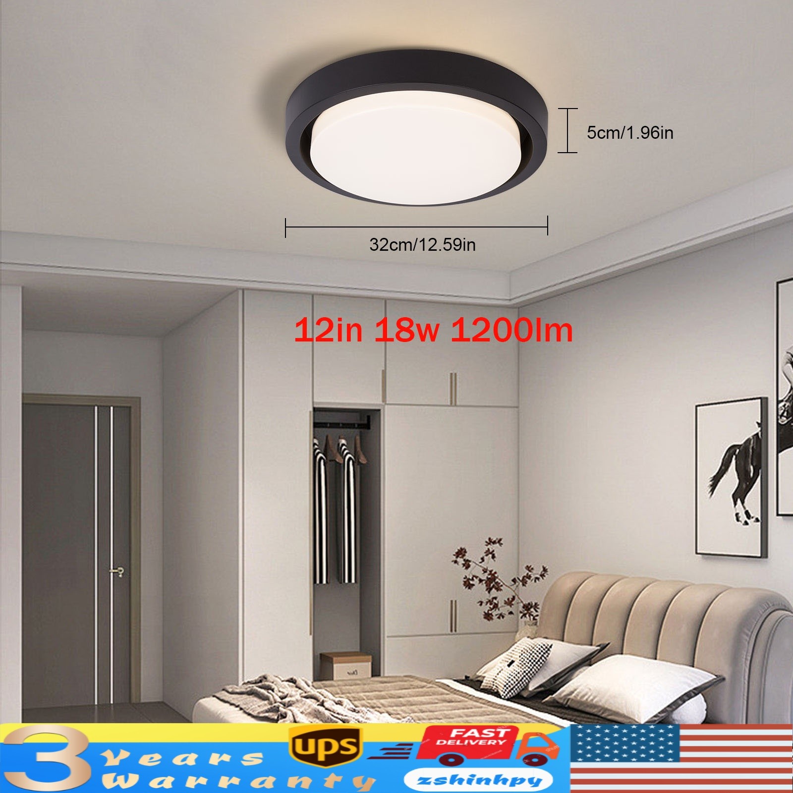 Ceiling Light LED Ceiling Lamp LED Fixture 18W Acrilic For Living Room 110V-120V gallery
