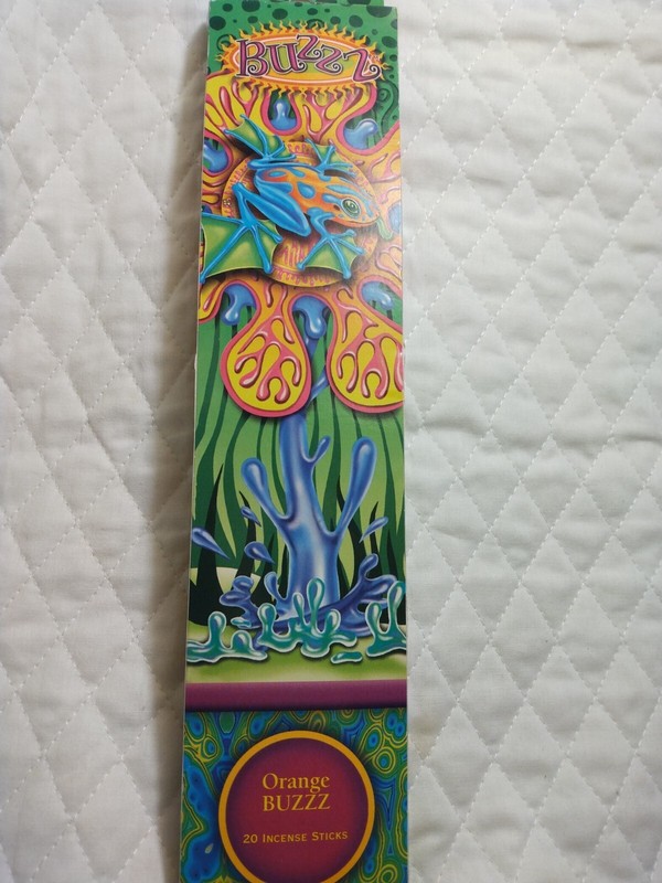 Buzz Orange And Cherry Incense Sticks Plus Made In USA Vanilla Vtg. 2004 gallery