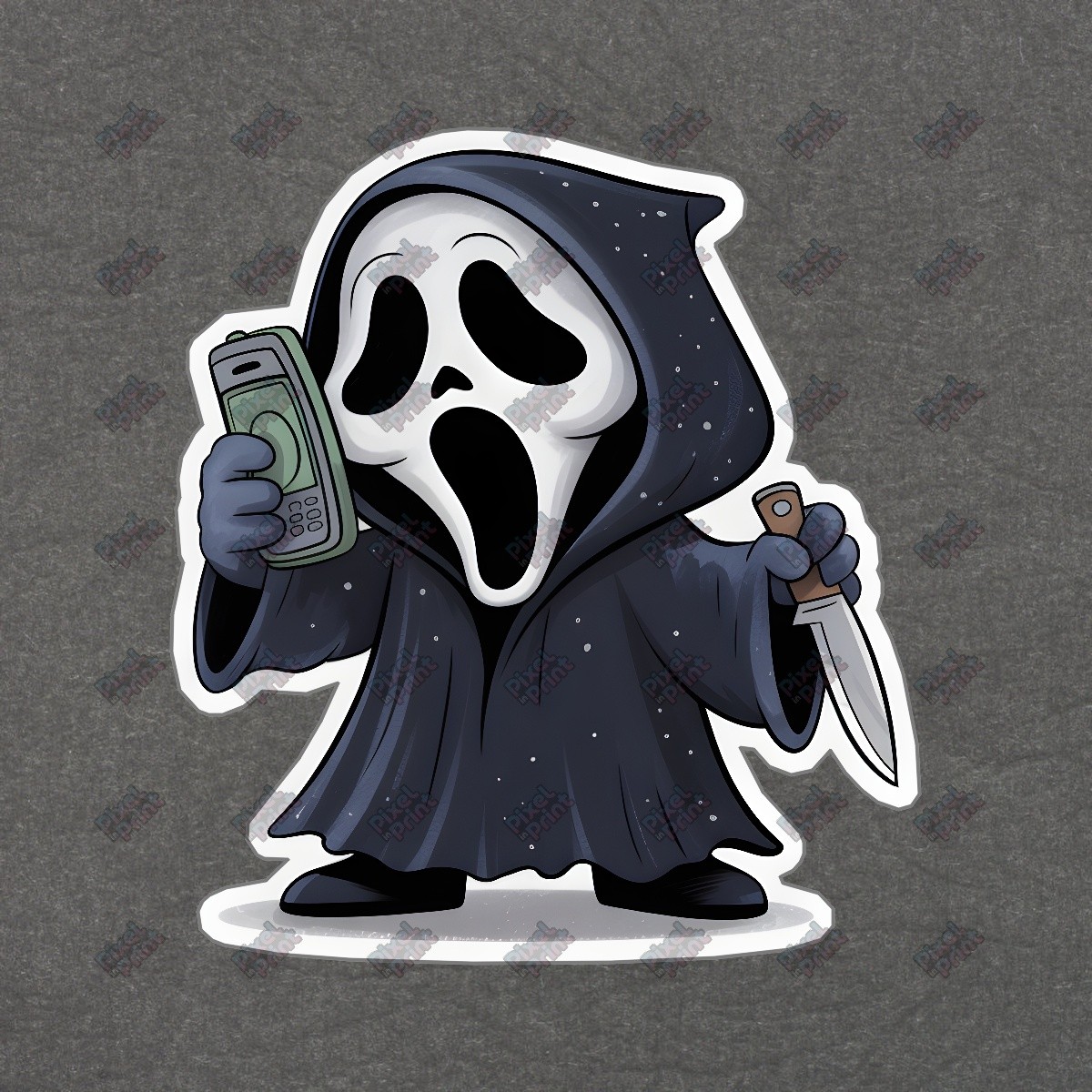 Cartoon Ghostface Sign Horror Movie Decor Fun Scream Inspired Art #8735 gallery