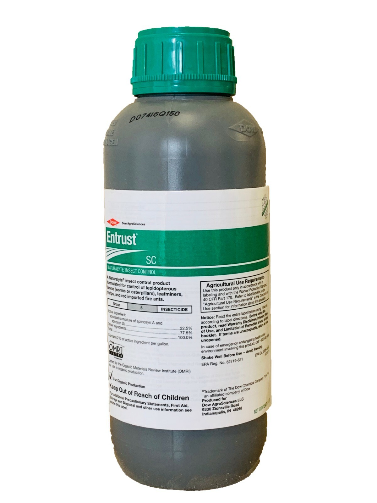 Entrust SC Naturalyte Insecticide - 1 Quart (OMRI Certified Organic - Spinosad) gallery