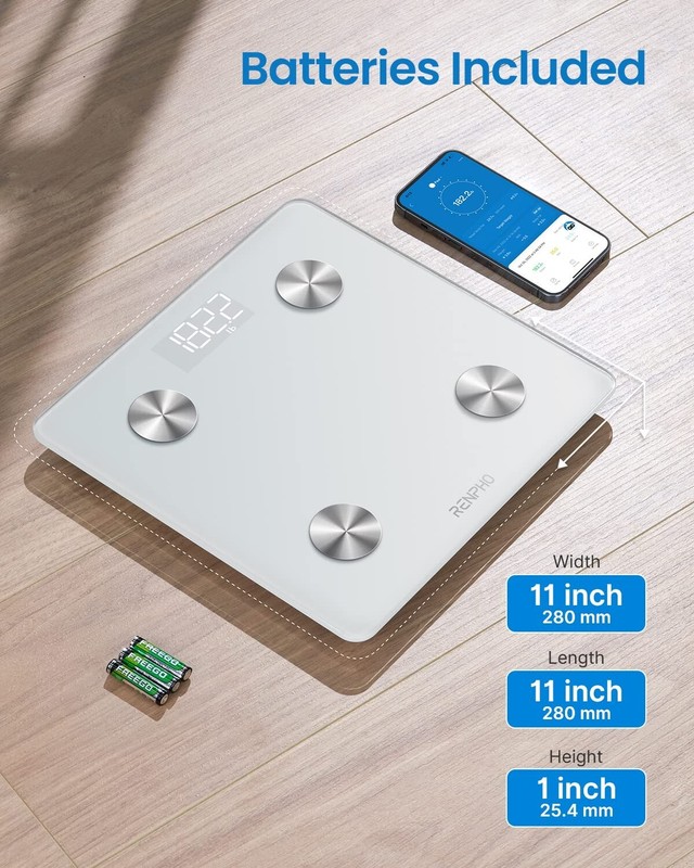 RENPHO Digital Body Weight Scale Bathroom Bluetooth Body Fat Scale Smart Gift gallery