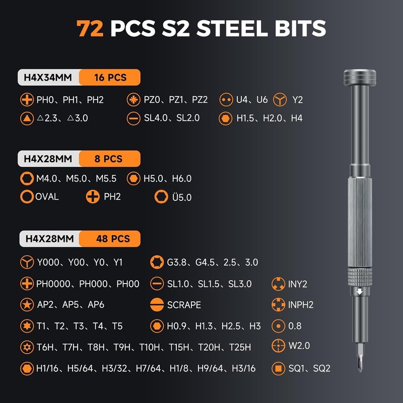 83 in 1 Electronics Precision Screwdriver Set, Professional Magnetic Repair T... gallery