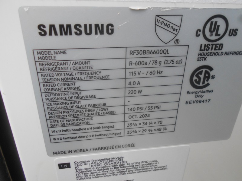 Samsung Refrigerator FREEZER SLIDE RAIL SET for RF30BB6600QL gallery