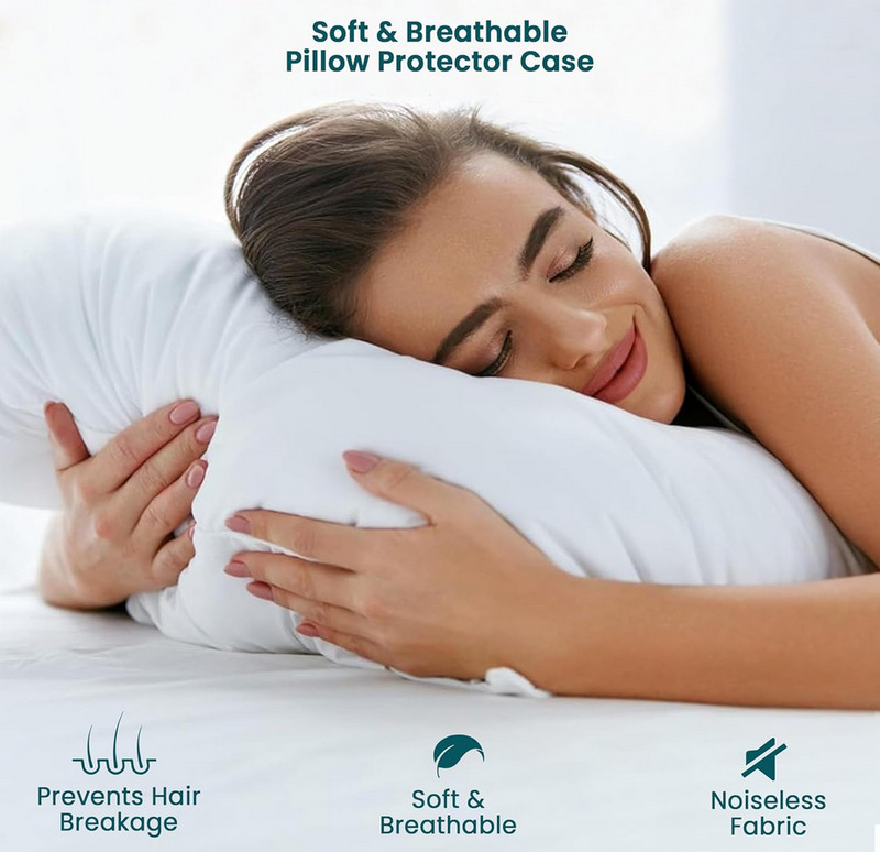 Waterproof Pillow Covers Zippered 4 Pack Standard Queen King Pillow Protectors gallery