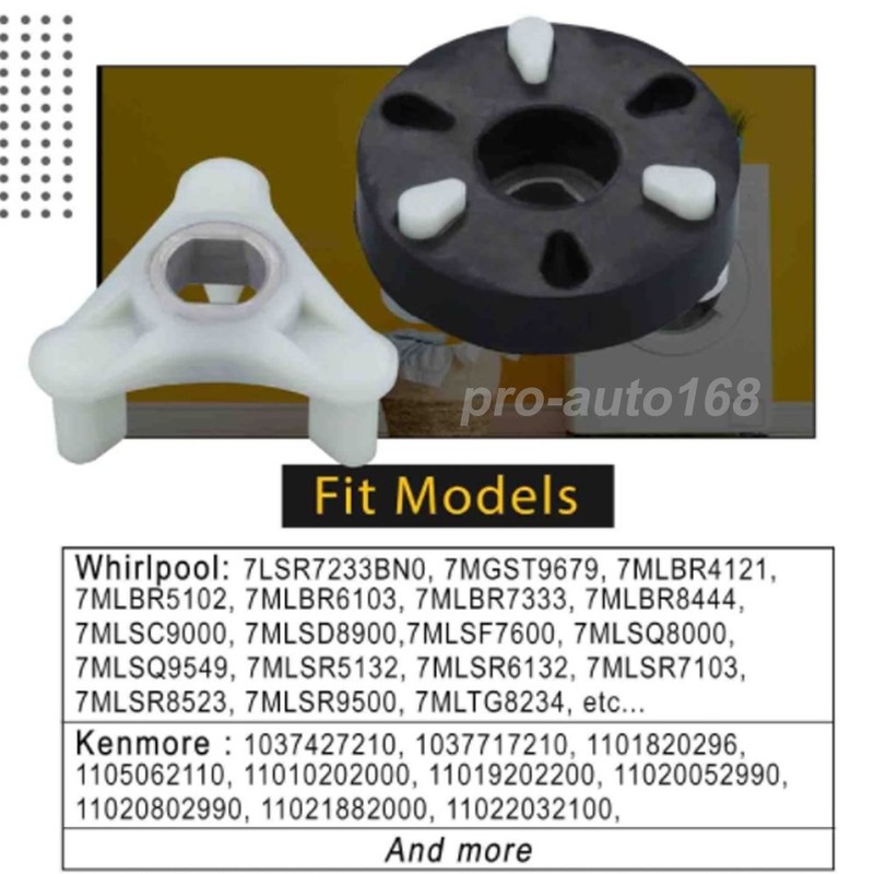 4 Pack 285753A Washer Coupler Coupling with Metal Insert for Whirlpool Kenmore gallery