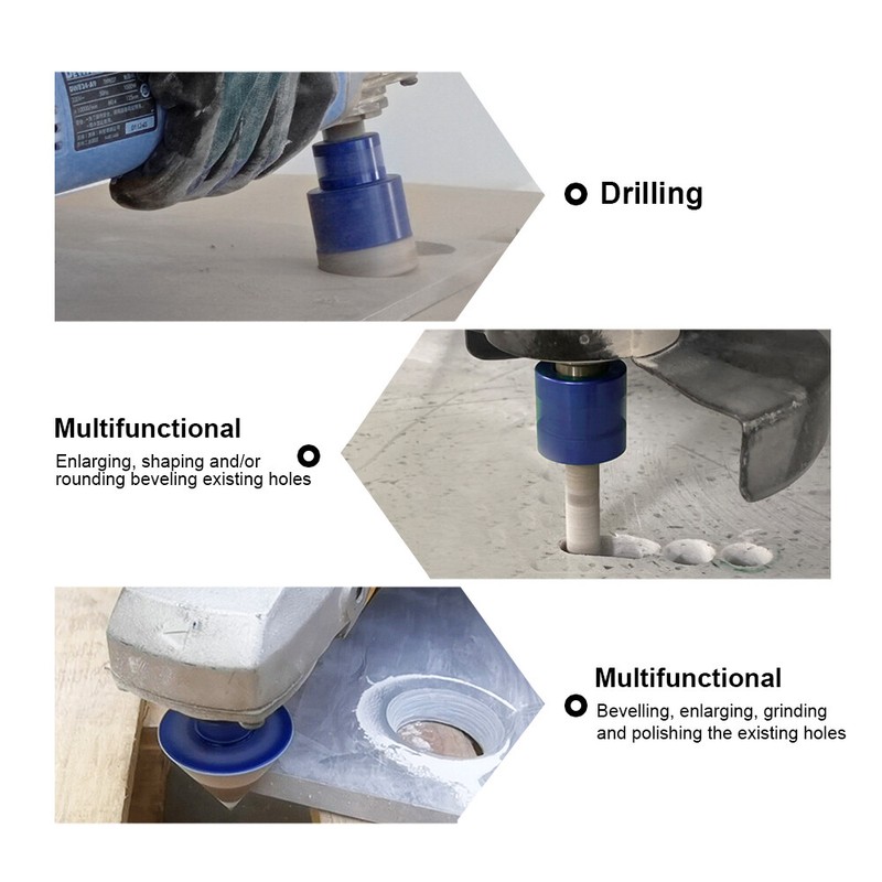 5/8 Diamond Drill Core Bit Beveling Porcelain Tile Marble Grinder Hole Saw 10pcs gallery