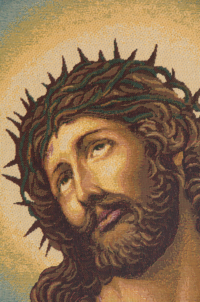 Christ's Thorns Coronation Religious Wall Art Italian Tapestry Wall Hanging gallery