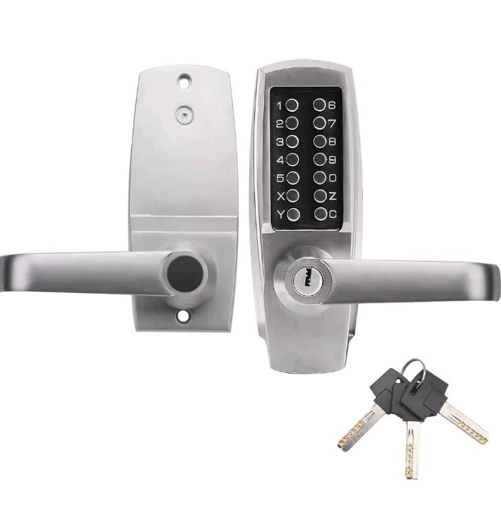 Mechanical Door Lock, Push Button Lever, Keyless Entry, Commercial & Residential gallery
