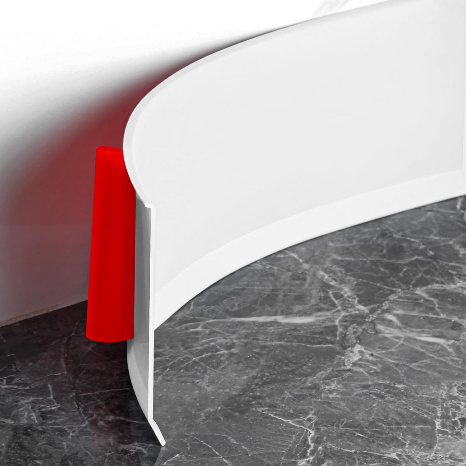 Flexible Baseboard Molding Trim 4 Inch Self-Adhesive Vinyl Wall Base Peel and St gallery