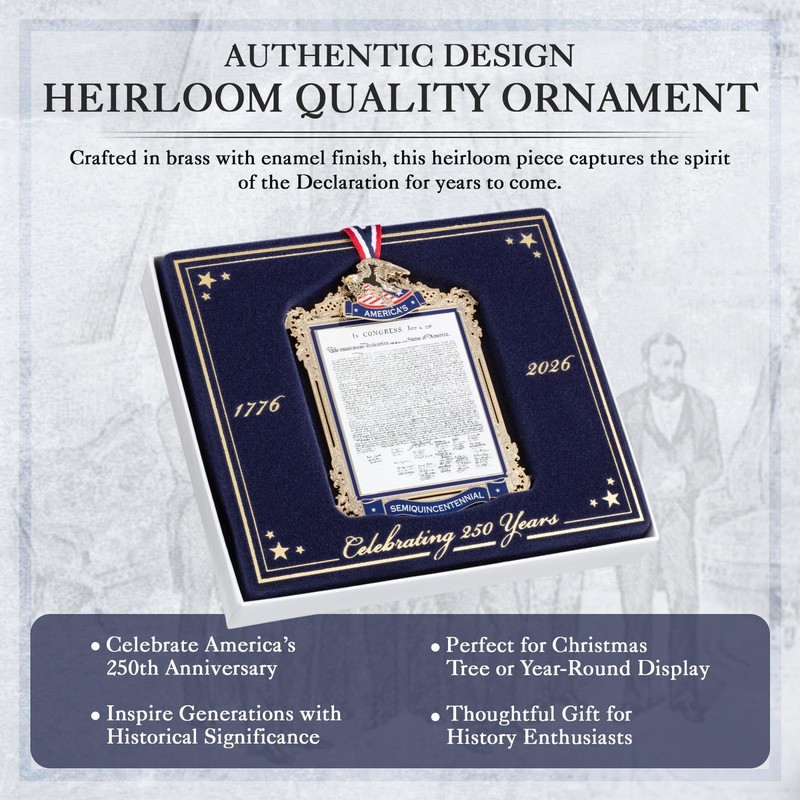 Official Commemorative Ornament of Americaâ€™S 250Th Anniversary | 2026 White... gallery