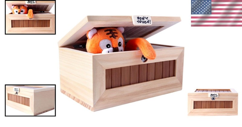 Surprising Useless Box with Adorable Tiger - Rechargeable Fun for All Ages gallery
