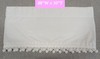 Country Curtains Pompom Valence White 88"L X 10"H Cotton Polyester Blend gallery