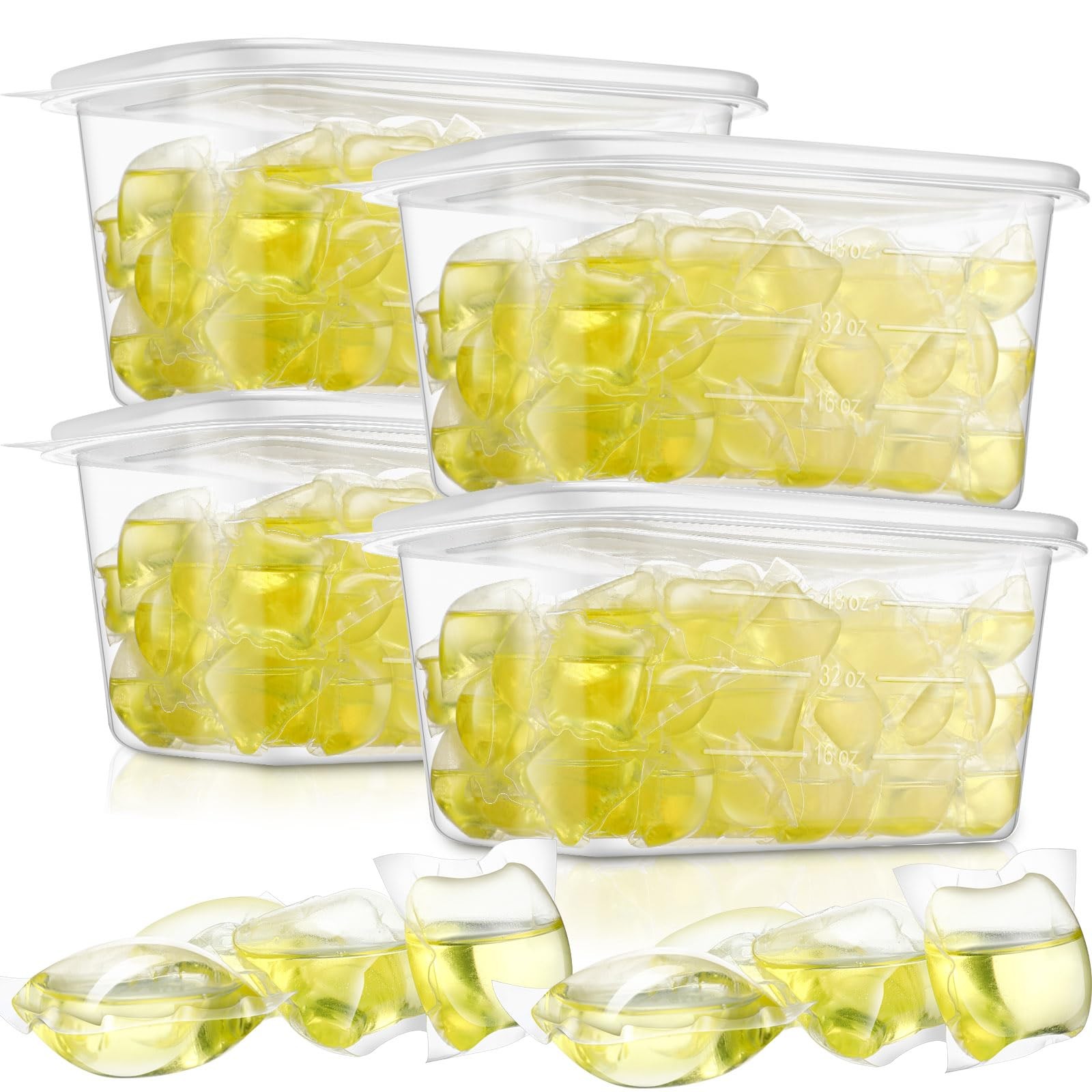 400 Pcs Laundry Detergent Soap Pods Bulk Anti Sensitive Laundry Pods Scented ... gallery