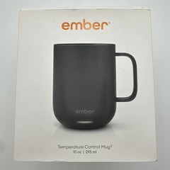Ember Temperature Control Smart Mug 2,10 oz, Black 1.5-hr Battery Life App Black