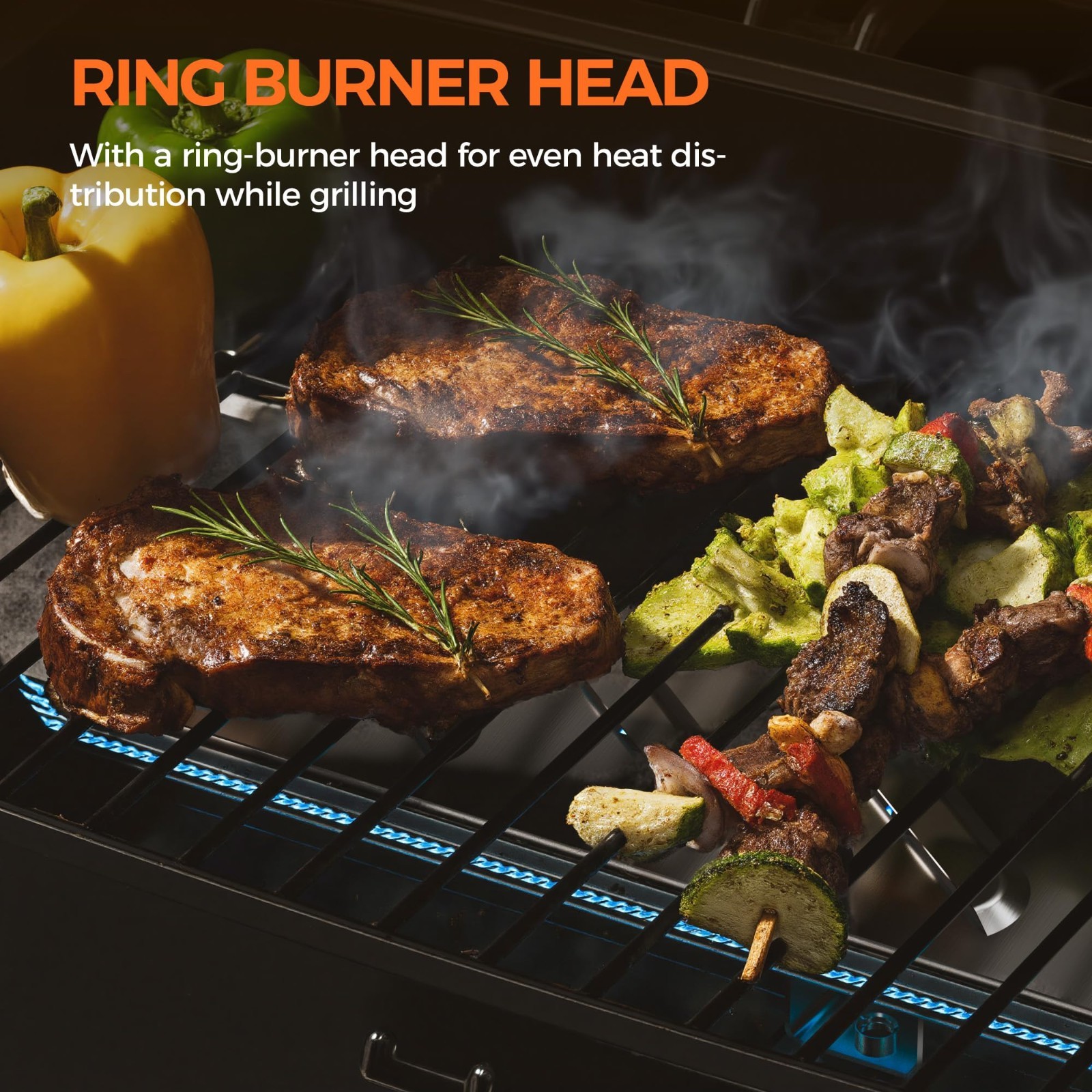 MASTER COOK 10,000 BTU Gas Grill,Portable Outdoor Tabletop BBQ Propane Gas Grill gallery