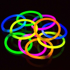 50 Pack Extra Thick 6mm Glow Bracelets Ultra Premium Glow Light Sticks Necklaces