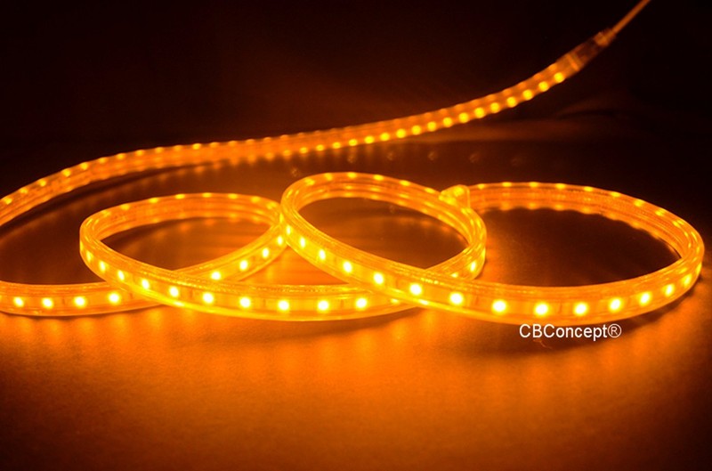UL Listed,20 Feet,YELLOW,Dimmable,Super Bright 5400 Lumen 120Volt Flat LED Strip gallery