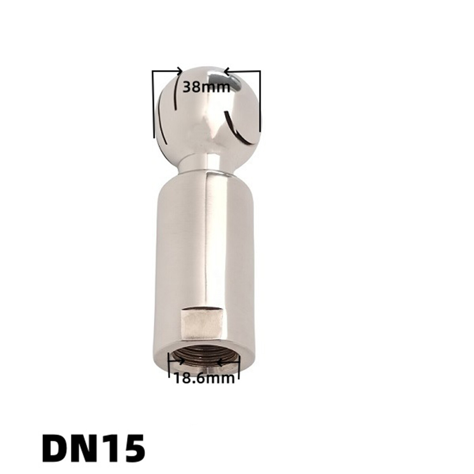 Stainless Steel Rotating Tank Washing Nozzle CIP Rotary Spray Ball 360° Clean gallery