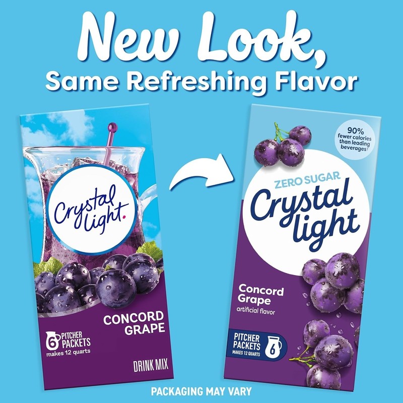 6 Count Concord Grape Drink Mix Packets - Easy to Prepare, Sugar-Free Hydration gallery