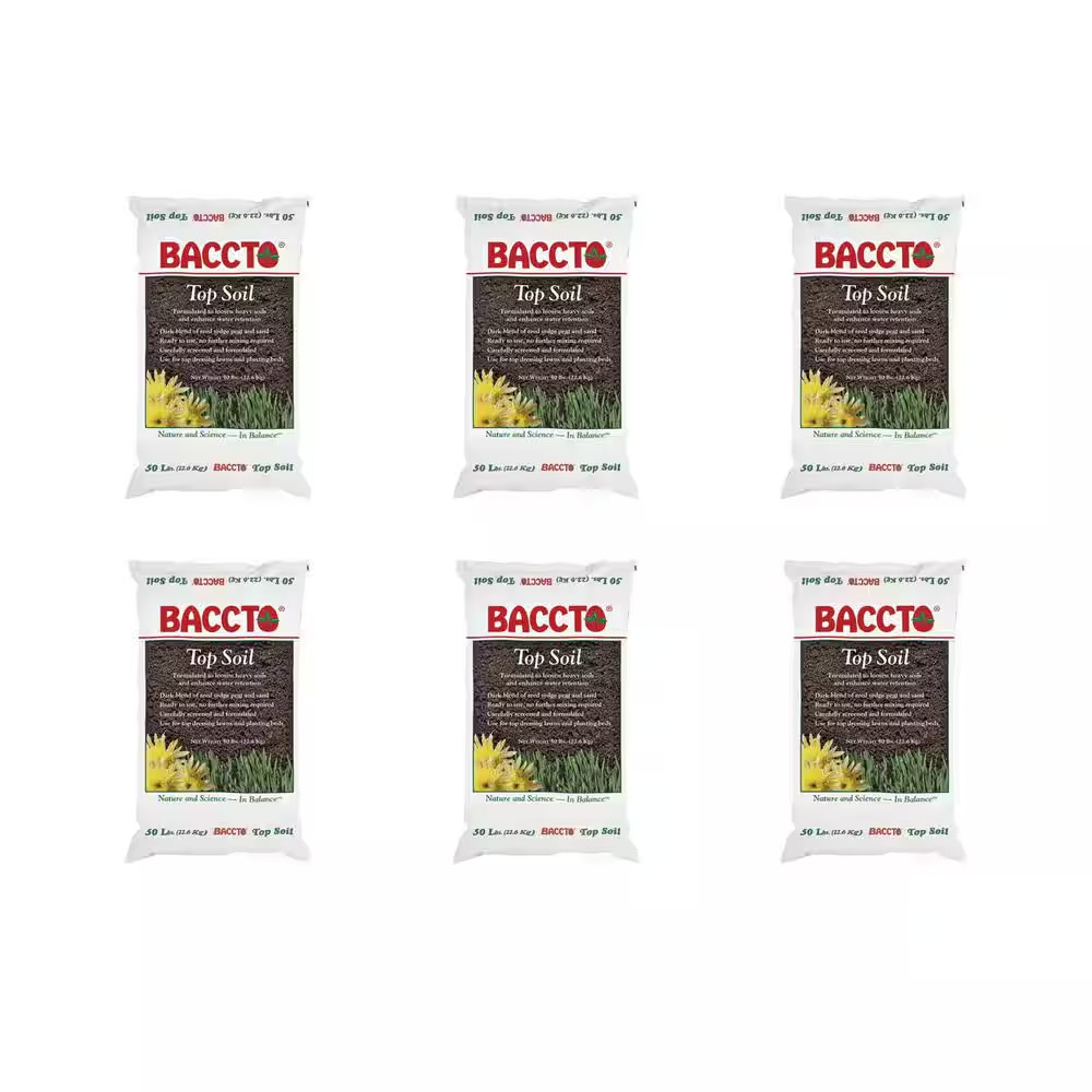 Baccto Lawn Soil with Reed Sedge, Peat and Sand 50 Lbs. (6-Pack) gallery