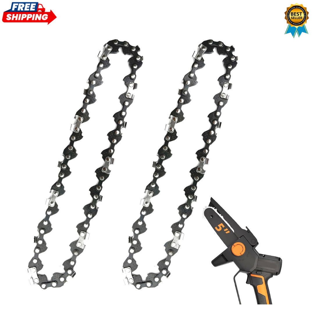 2 Pack 5 Inch Chainsaw Chain Low Kickback 5 Inch Chain Saw Chain Fit for WORX WG gallery