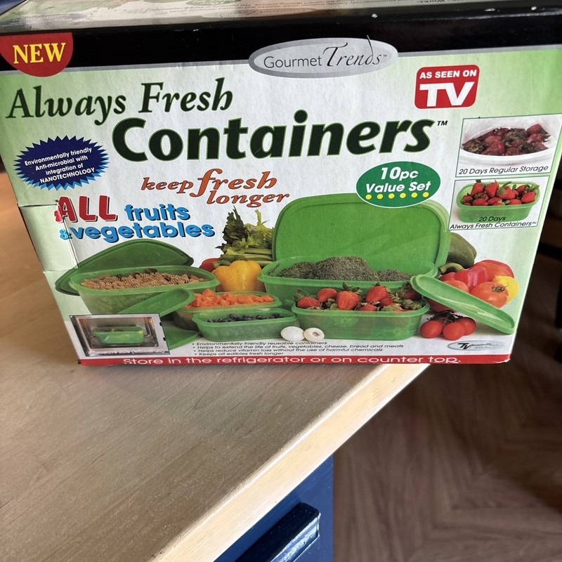 The Original ALWAYS FRESH 10Pc Containers Set Vegetables Fruit AS SEEN ON TV gallery