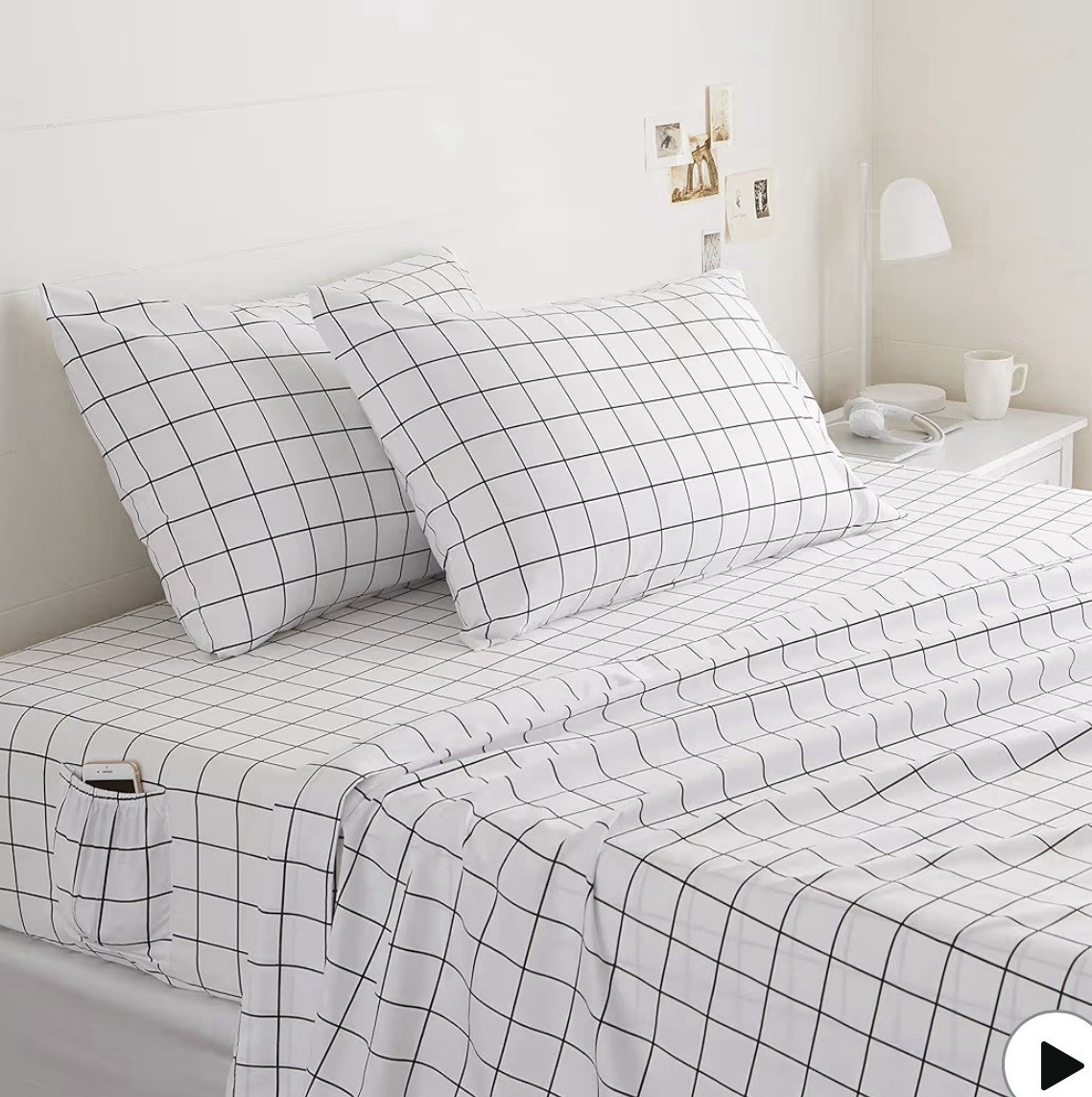 Full size Soft Microfiber 4-Piece Bed Sheet Set with Elastic Side Pockets gallery