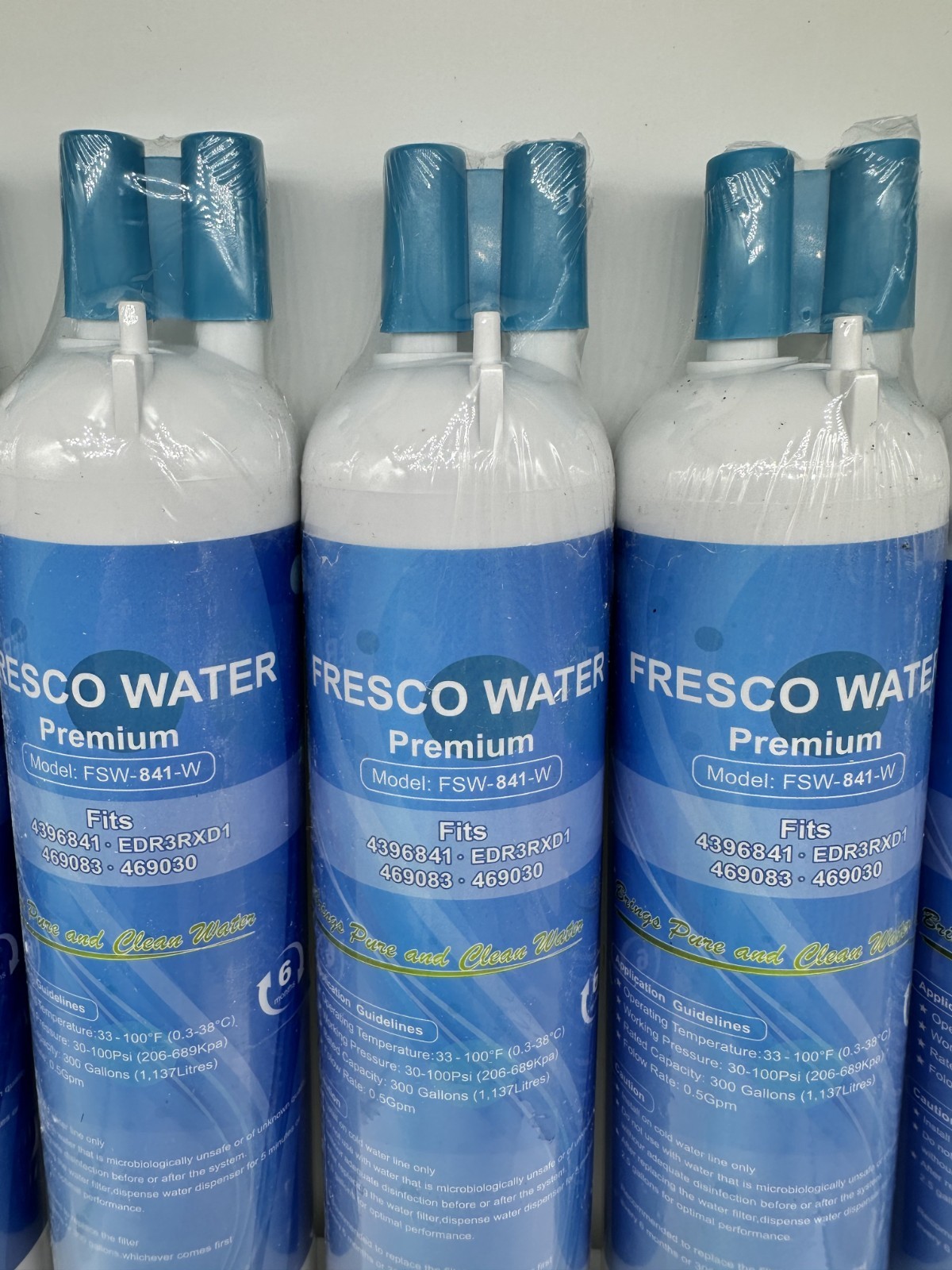 4 Pack Refrigerator Water Replacement Filter EDR3RXD1 9083 4396841 4396710 gallery