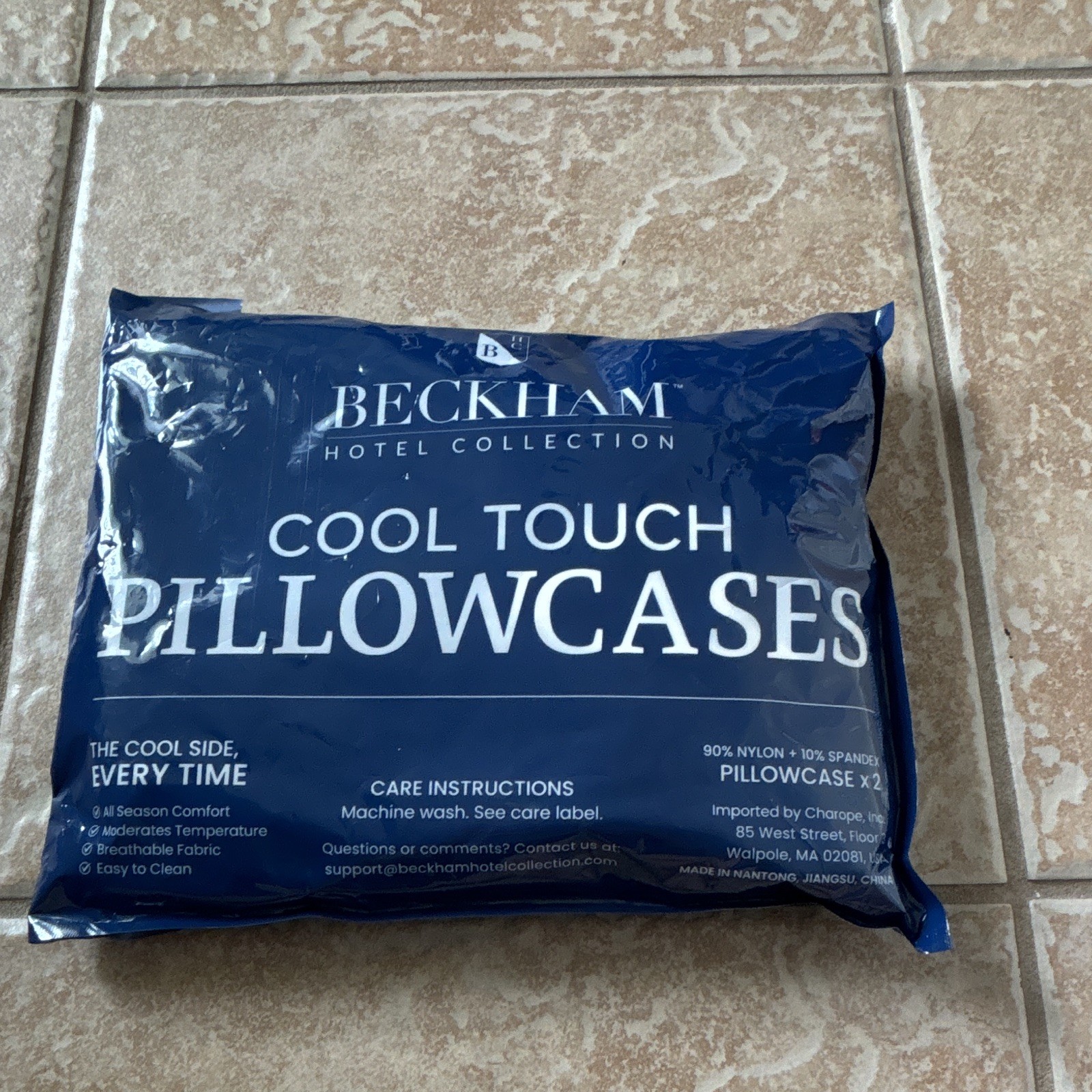 Beckham Hotel Collection Cool Touch Cooling King Pillowcases White Set of 2 gallery