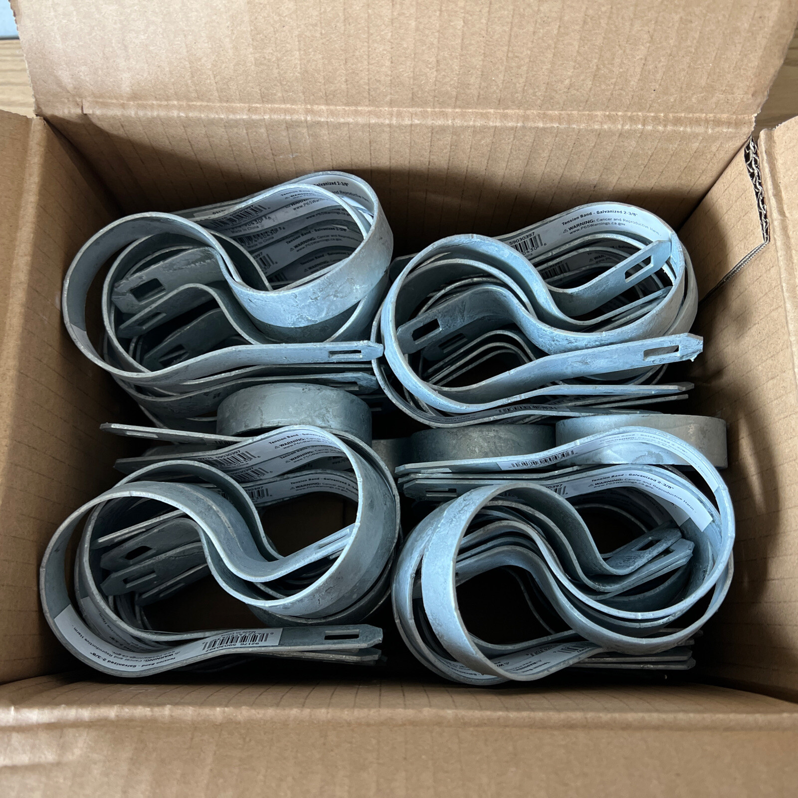 (75 Pack) Merchant Metals Galvanized Metal Tension Band For Chain-link Fence gallery