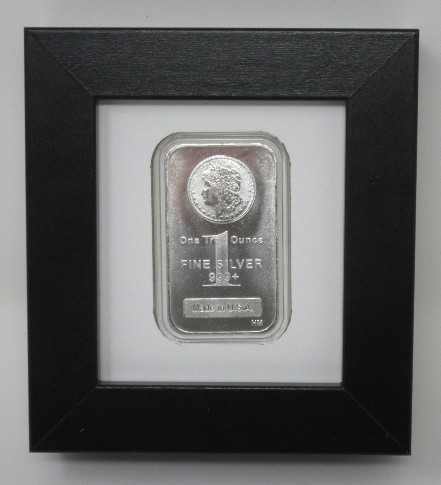 1 OUNCE SILVER BAR (NOT INCLUDED) SMALL DISPLAY FRAME gallery