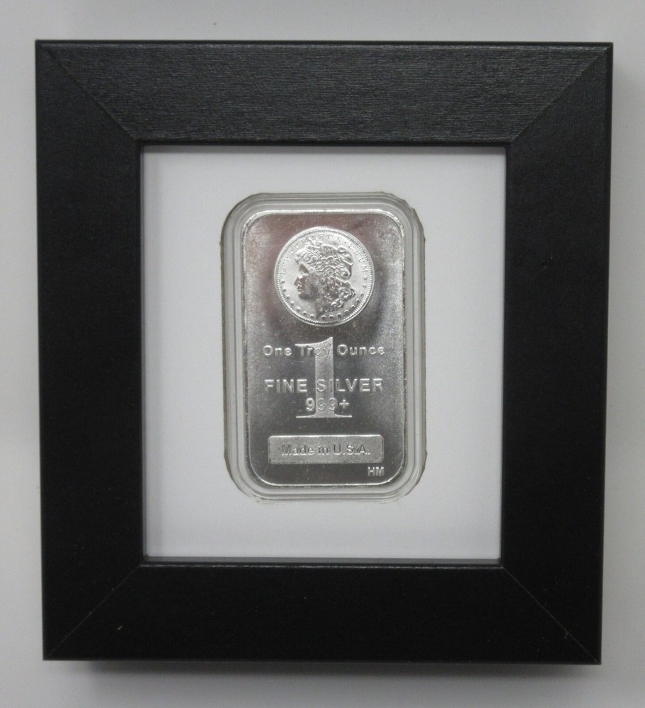 1 OUNCE SILVER BAR (NOT INCLUDED) SMALL DISPLAY FRAME