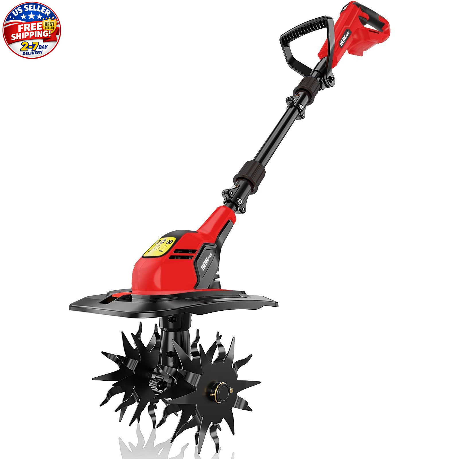 Cordless Tiller Cultivator Compatible with Milwaukee M18 Battery, 9In Tilling Wi gallery