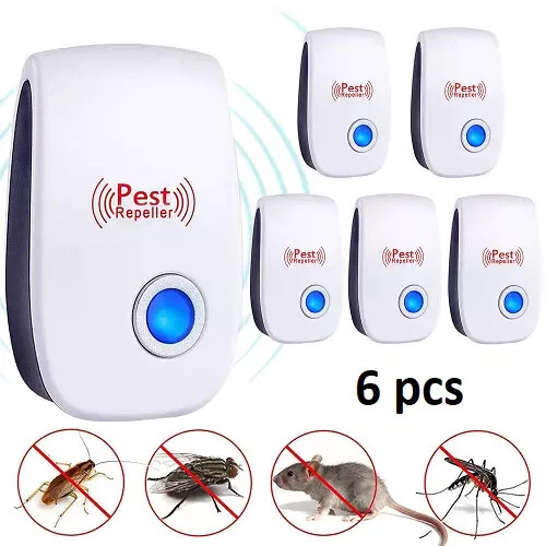 6 pcs Ultrasonic Pest Repeller Control Electronic Repellent Mice Bug Rat Reject gallery