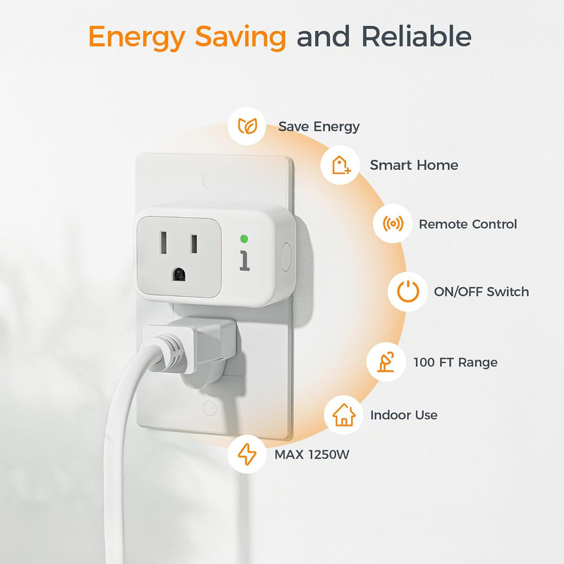 Remote Control Outlet, Electrical Light Switch, Plug in Wall Plug with On/Off S gallery