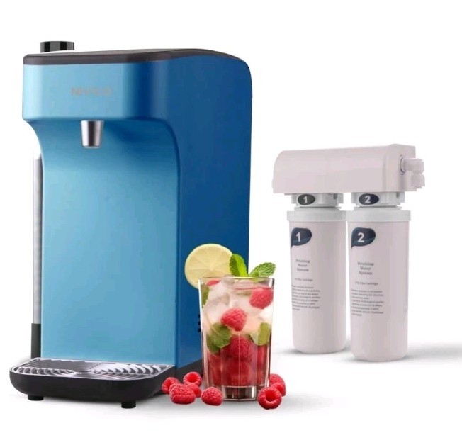 NIVICO Carbonator, Soda Maker, Ice Cold Sparkling Water Maker, Azure Blue gallery