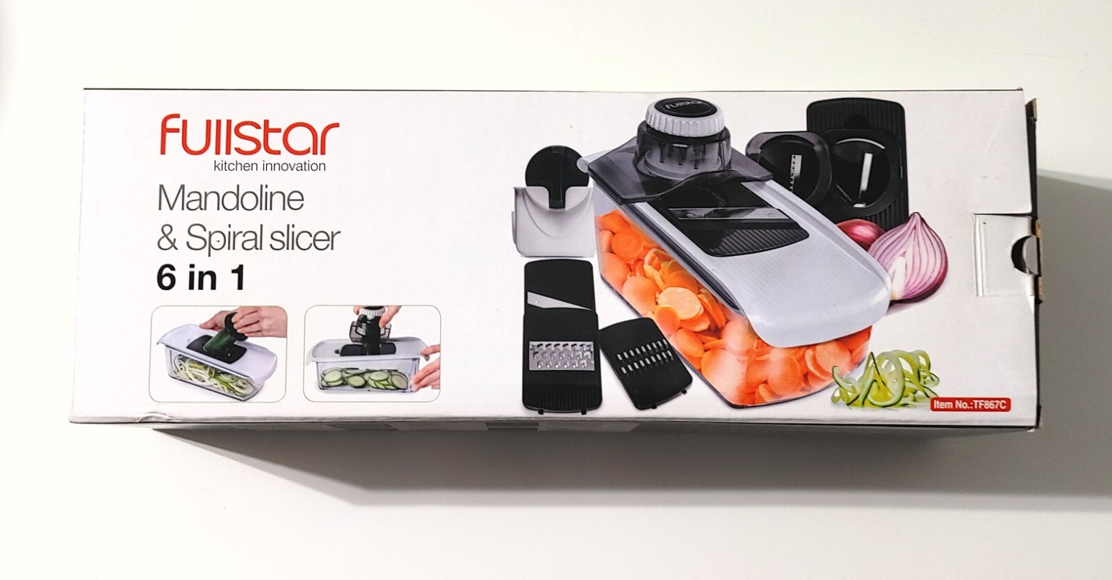 Fullstar Kitchen Innovation 6-in-1 Mandoline & Spiral Slicer gallery